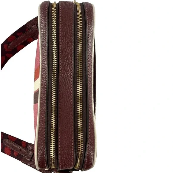 Coach Jes Colorblock Retro Stripe Crossbody Pink Stripe C4079